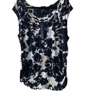 NWT 🖤🤎 Semantiks Nordstrom Lightweight Sleeveless Ruffled Tank Side Ruching 3X